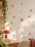 21 Pastel Star Wall Decals