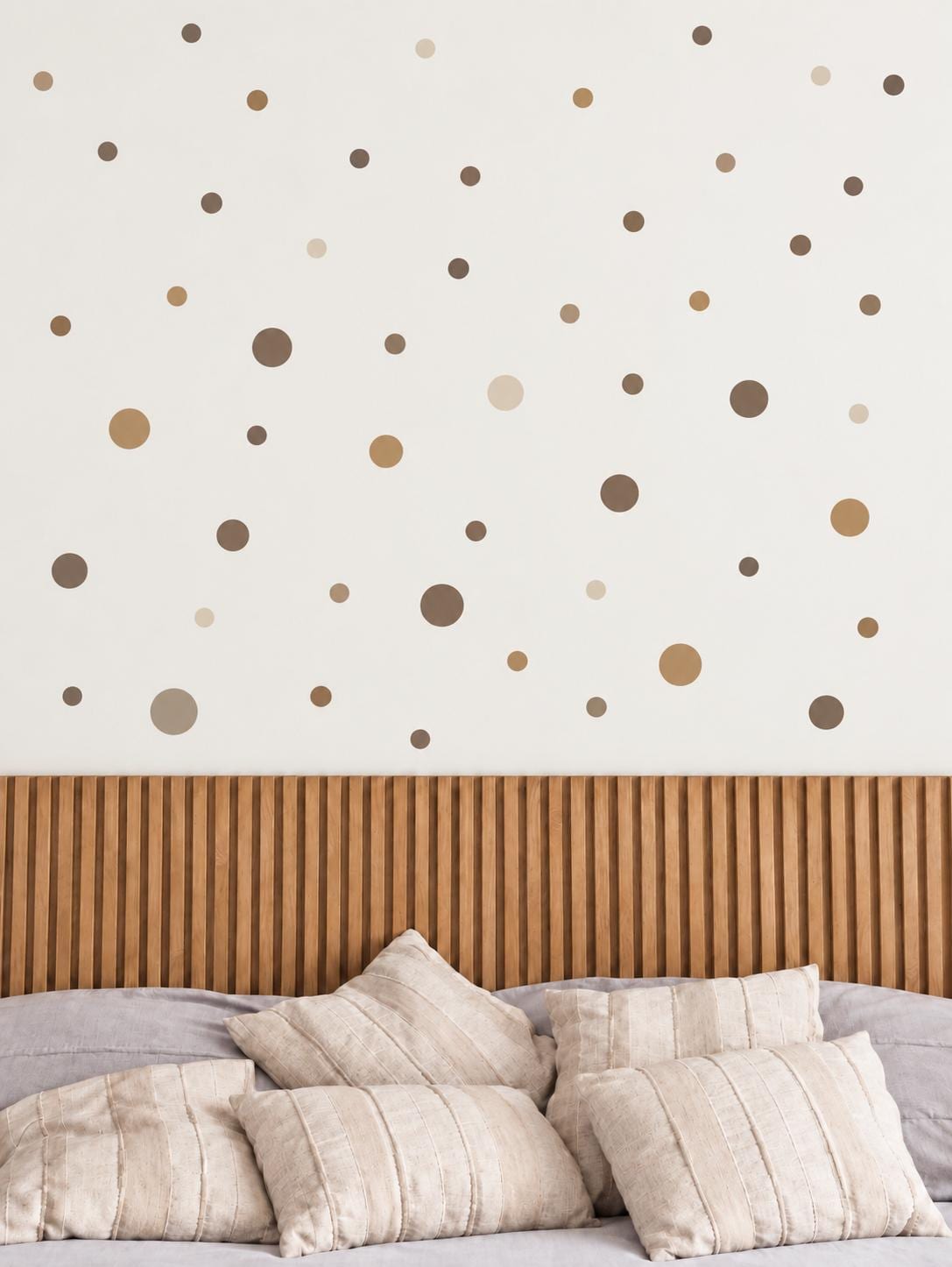 69 Neutral Polka Dot Wall Decals