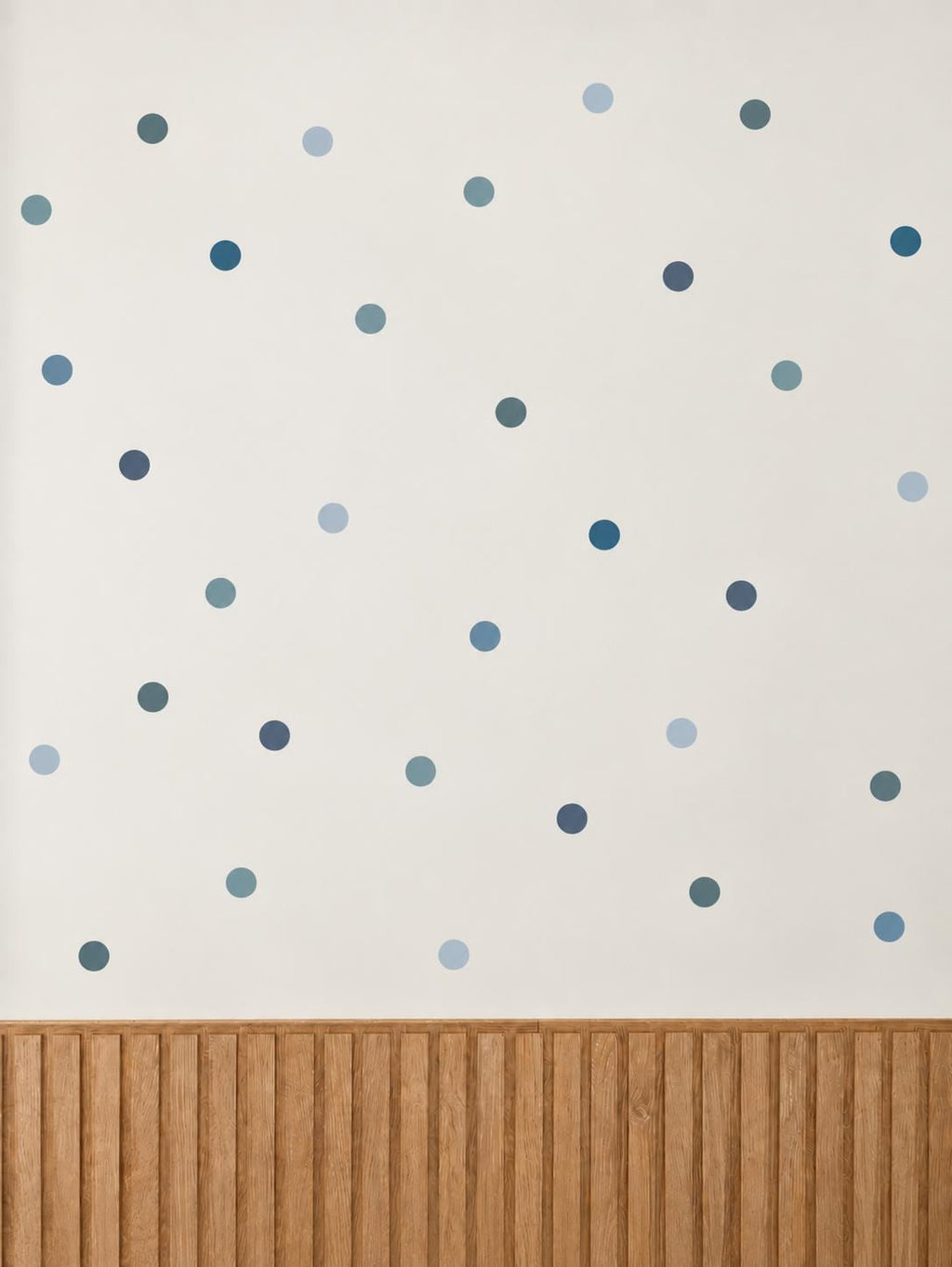 96 Blue Polka Dot Wall Decals
