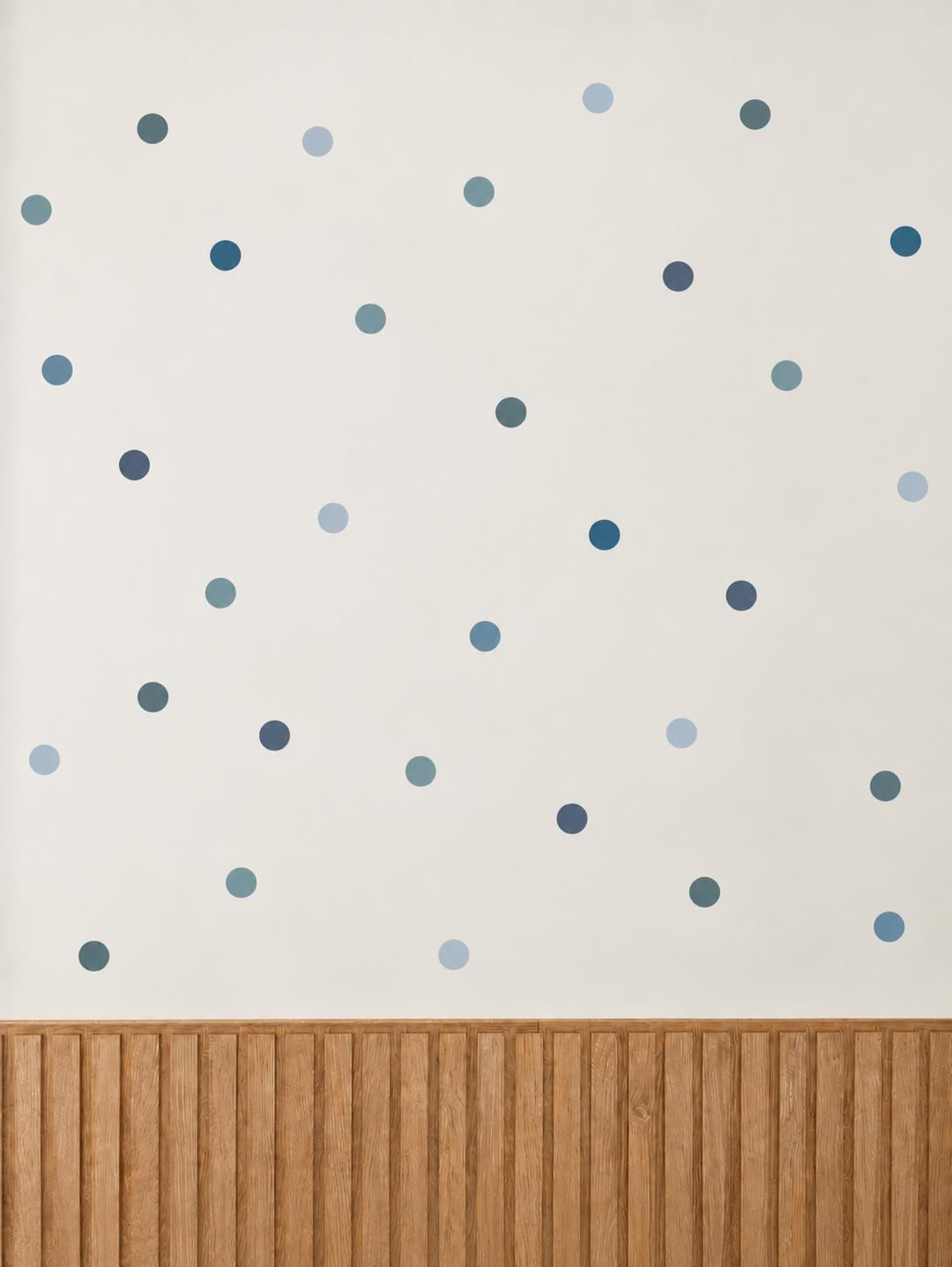 96 Blue Polka Dot Wall Decals