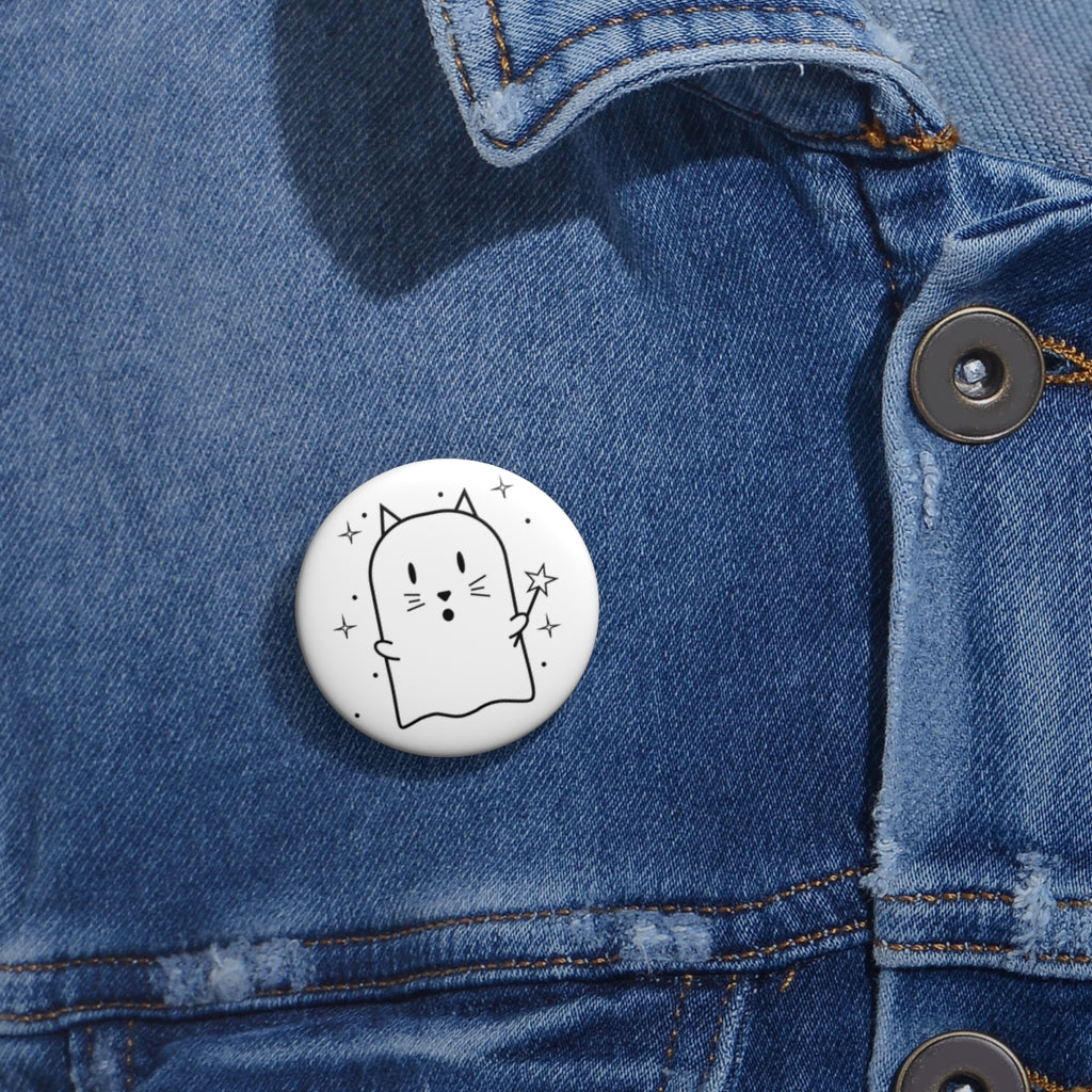 Magical Ghost Cat Pin