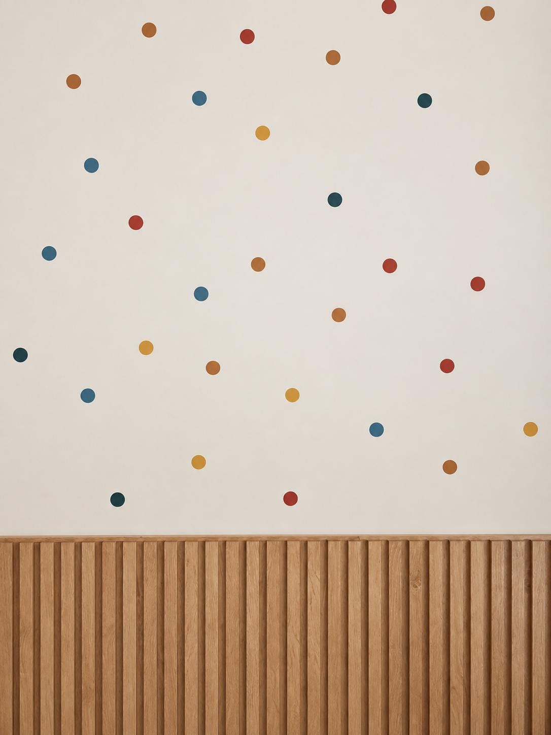 96 Colorful Polka Dot Wall Decals