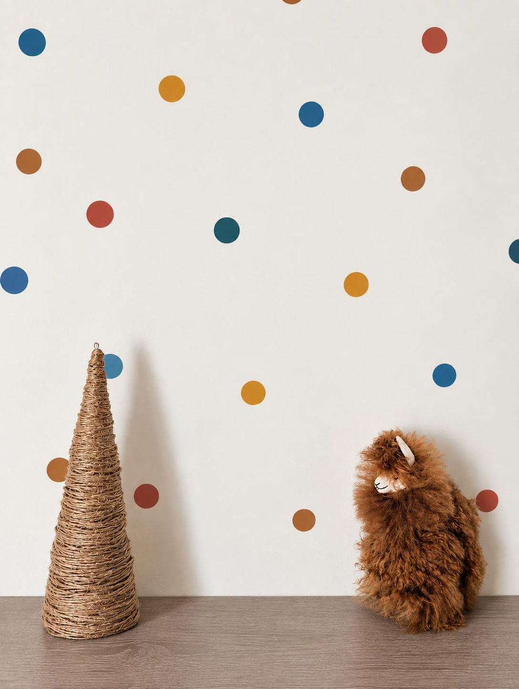 96 Colorful Polka Dot Wall Decals