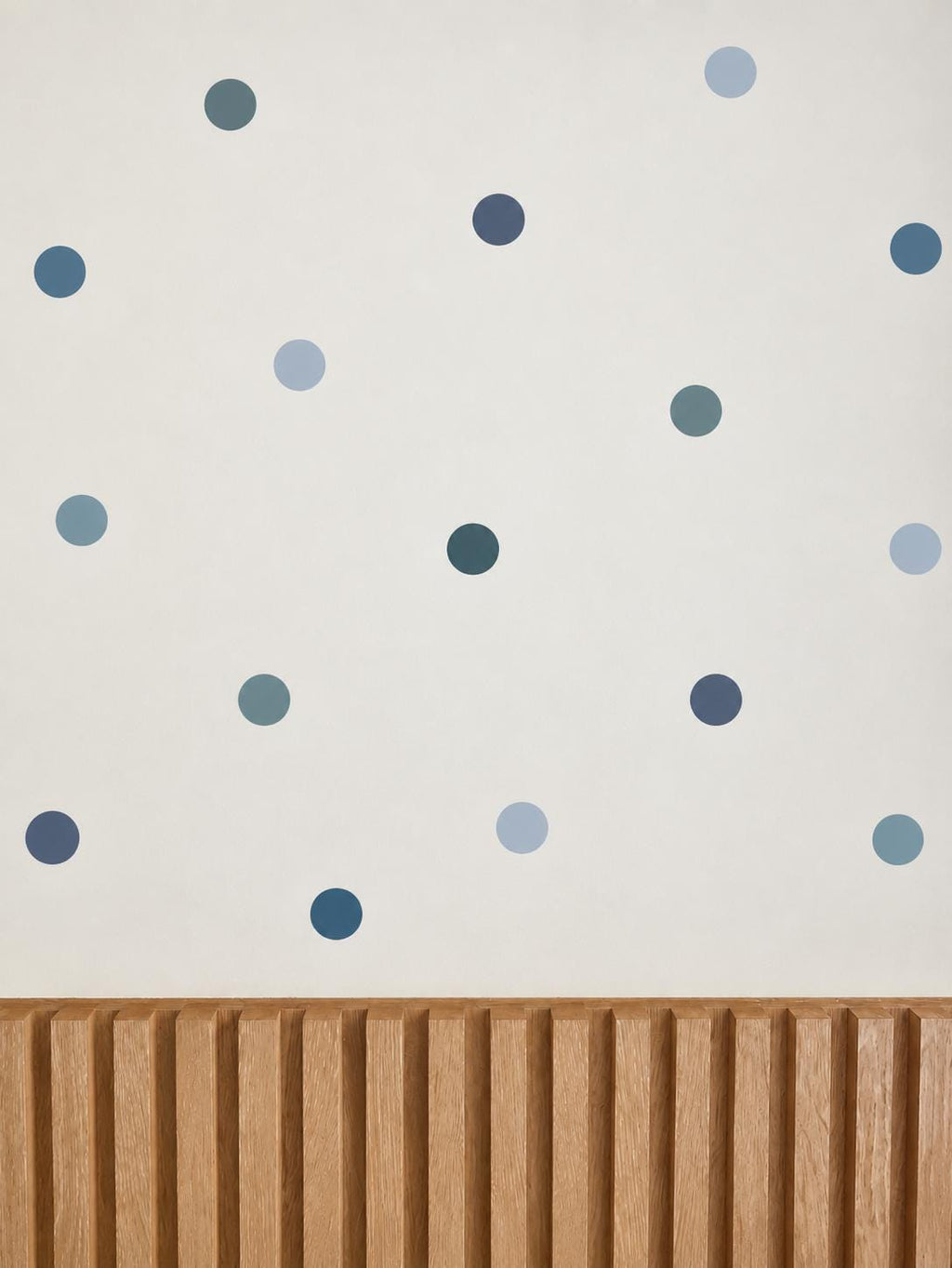 96 Blue Polka Dot Wall Decals