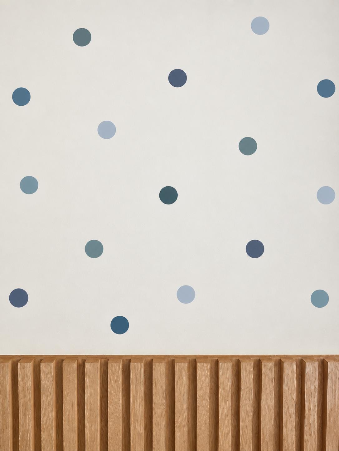 96 Blue Polka Dot Wall Decals