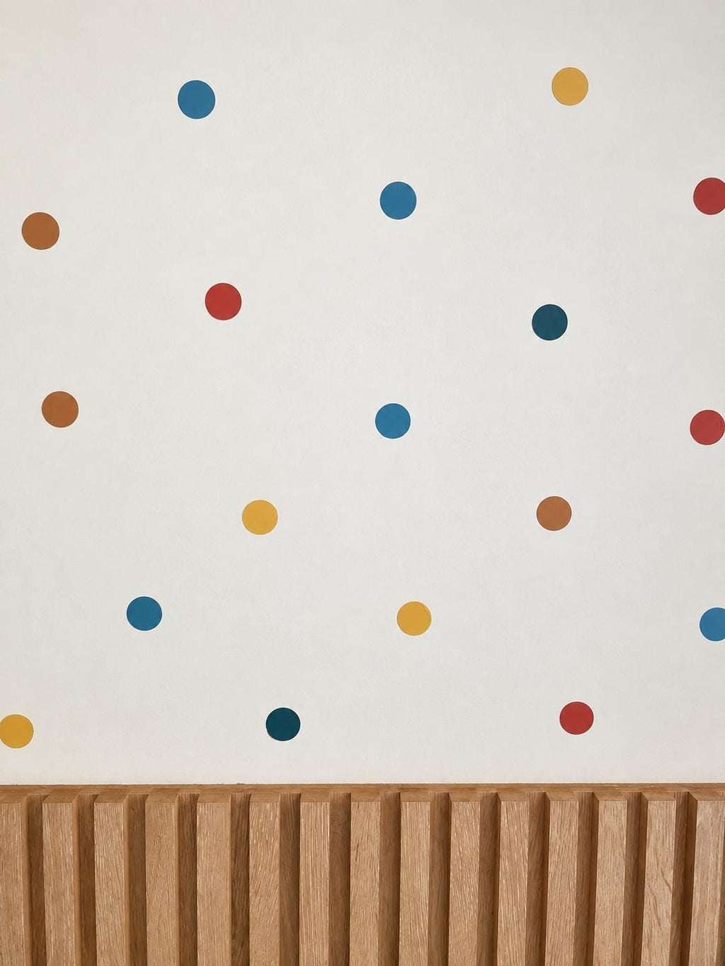96 Colorful Polka Dot Wall Decals