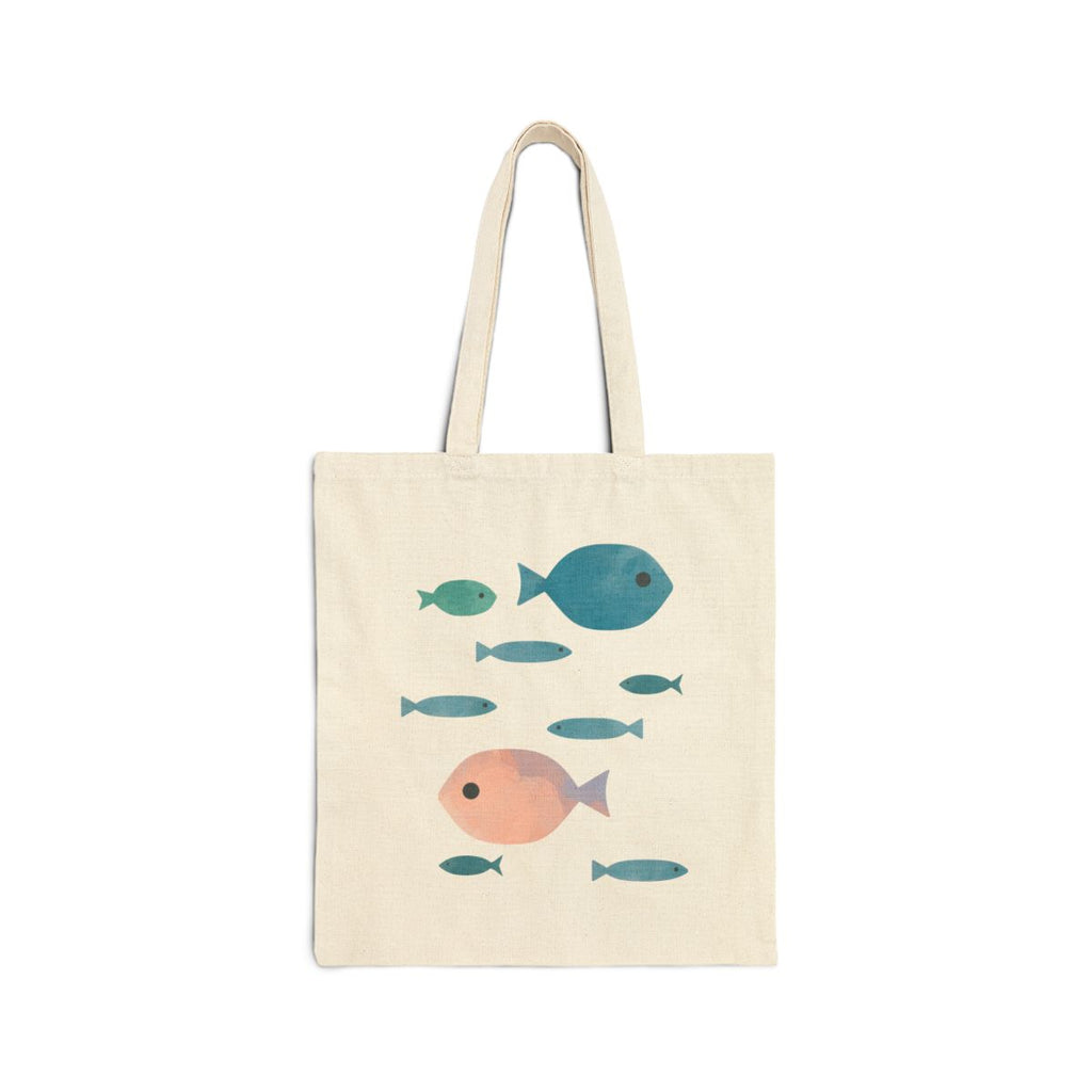 Fish canvas tote bag