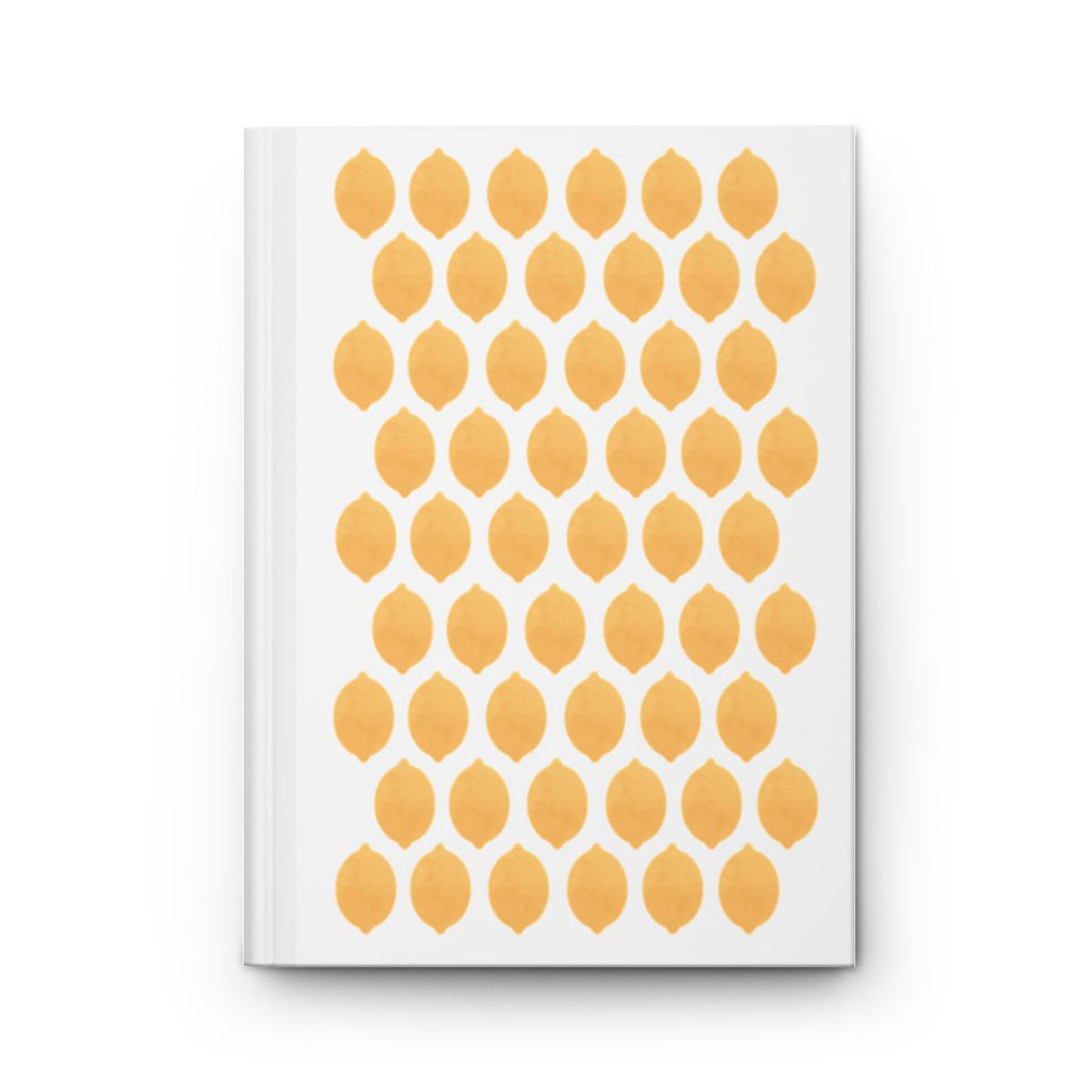 Lemon hardcover notebook, front cover
