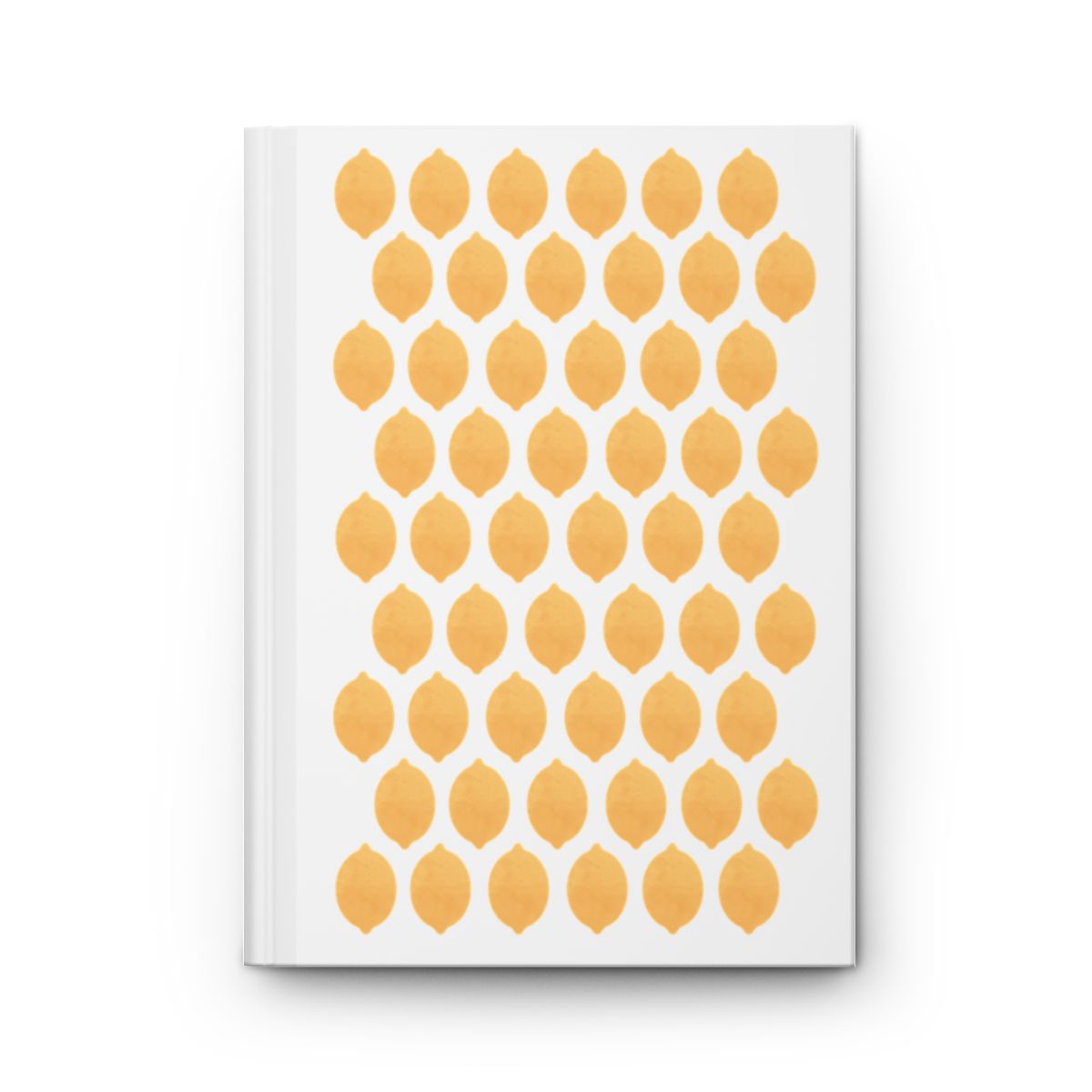 Lemon hardcover notebook, front cover
