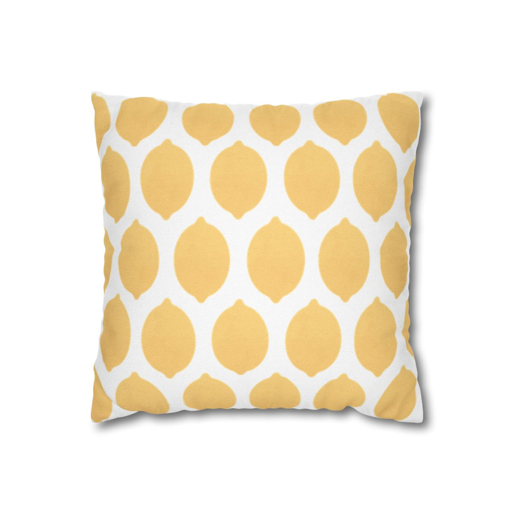Lemon pillowcase, patterned side