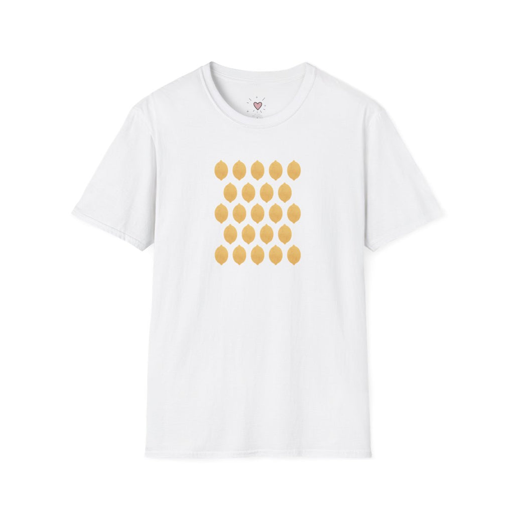 Lemon pattern T-shirt, front view