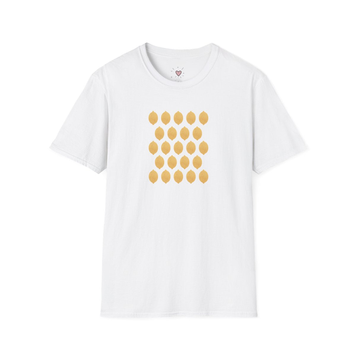 Lemon pattern T-shirt, front view