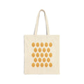 Lemon canvas tote bag, front
