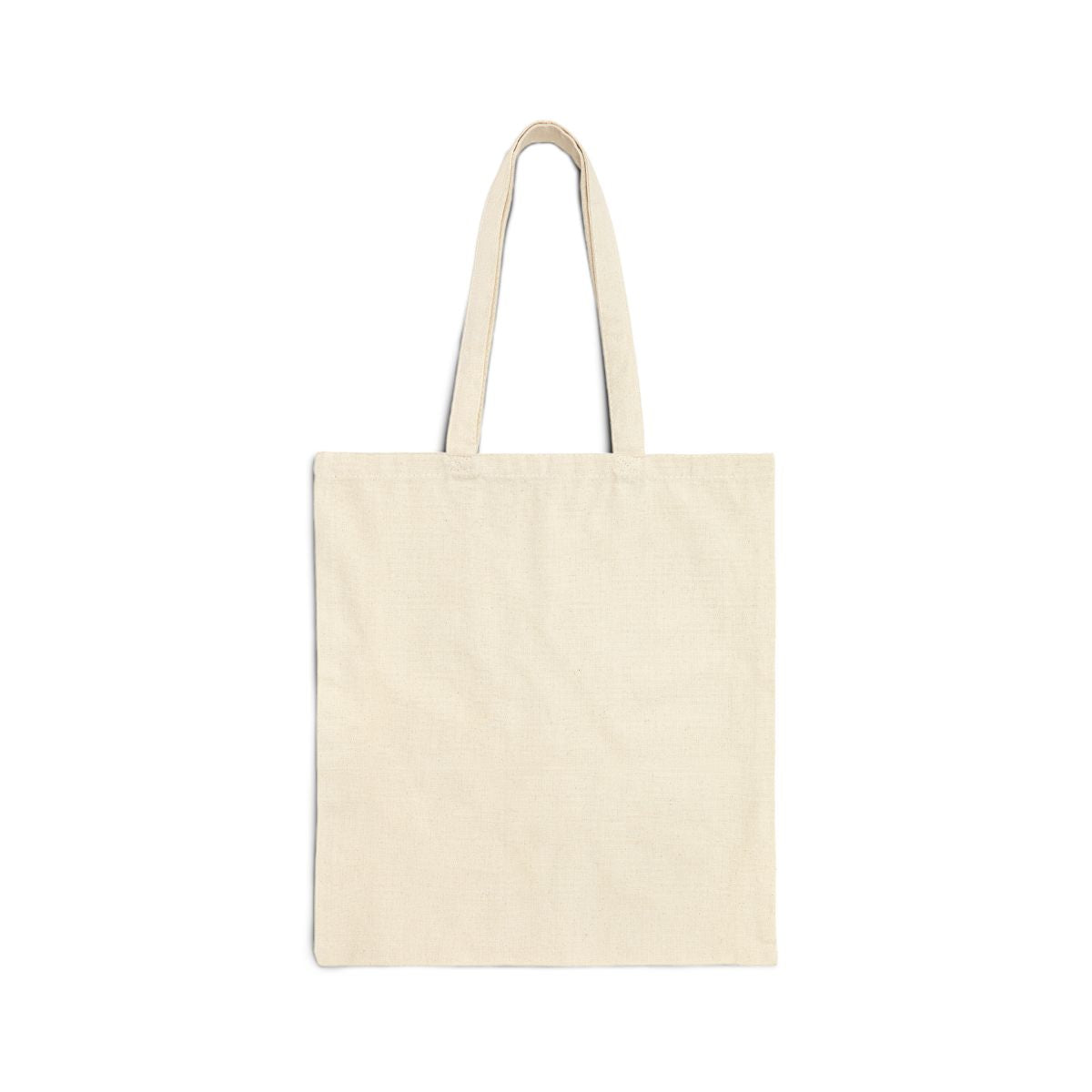 Lemon canvas tote bag, back